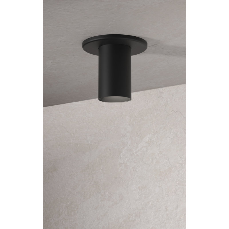 Plafonnier encastré Entity 2 po rond, 15 W, 2700K90CRI, 50 °, tournevis standard, Noir mat