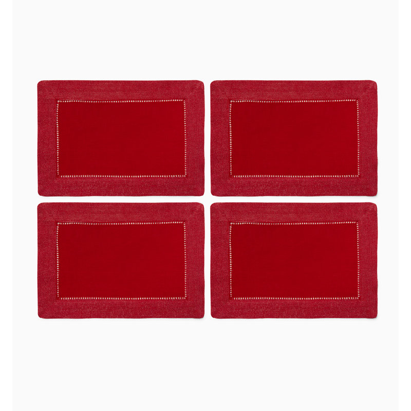 Filetto Linen Rectangle Napkins