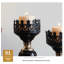 Chandelle de table en verre H 11,02 po