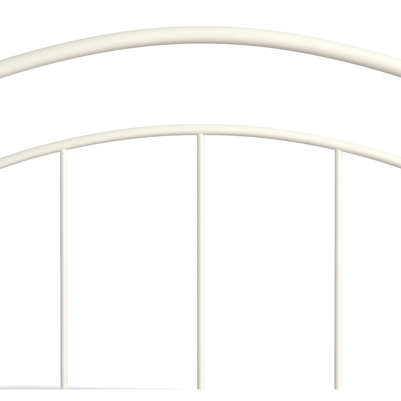 Amielle Metal Spindle Bed, Textured White, Queen