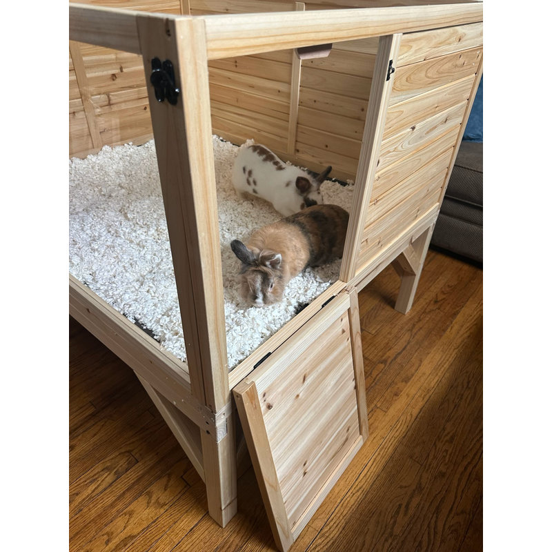 Raised Guinea Pig & Rabbit House