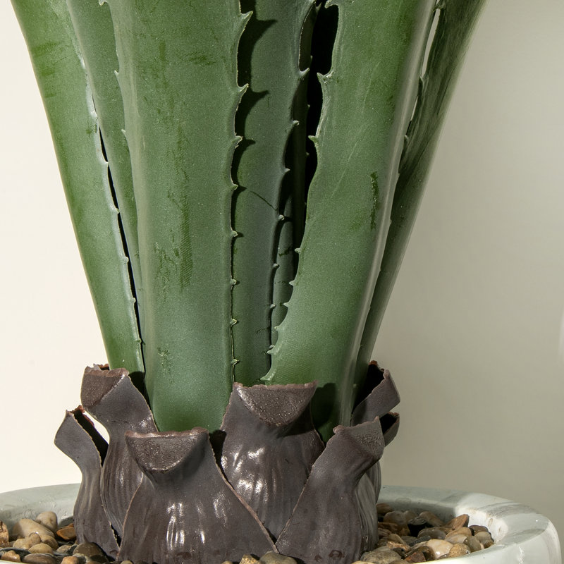 Agave artificiel 43 po en pot