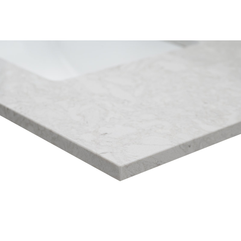 37 in. W x 22 in. D Bathroom Vanity Top with Single Sink