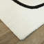 Tapis blanc abstrait Lucke-561633570