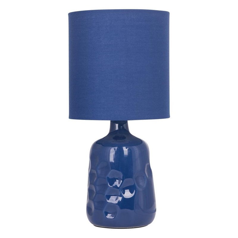 Eldan Ceramic Table Lamp, Navy