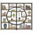 Stoil 68.89" H x 37.4" W Steel Geometric Bookcase-296636518