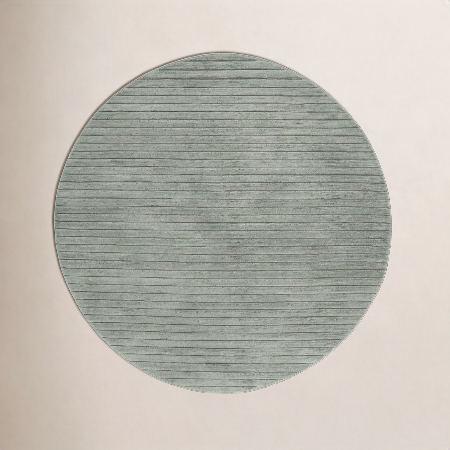 Mauna Striped Performance Rug, Round 8'