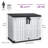 Edrosie 4.15 Ft. W x 2.4 Ft. D Resin Horizontal Storage Shed