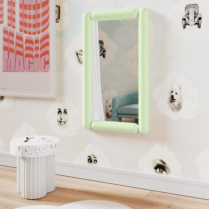 Cozzi Wall Mirror, Mint Green