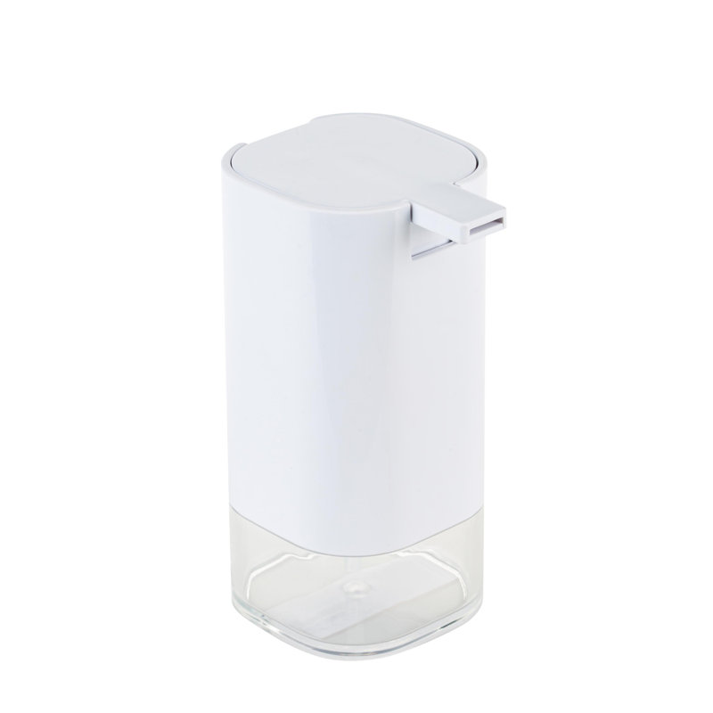White Brushed Plastic 6-Piece Modern Bathroom Accessory Set