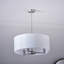Katrina 3 - Light Matt Nickel Drum Pendant
