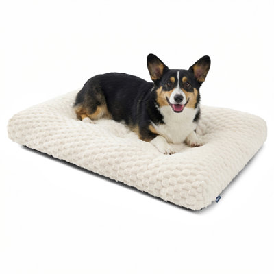 Coussin de lit lavable pour chien de grande taille, tapis de lit doux en molleton moelleux pour sommeil profond, antidérapant et lavable à la machine pour les grands chiens
