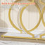 Console moderne 55,11 po en simili marbre blanc et doré pour canapé d'entrée, salon et salon