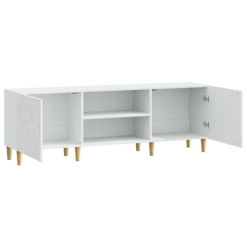 Unfinished TV Stand for TVs up to 32" with Fireplace Included