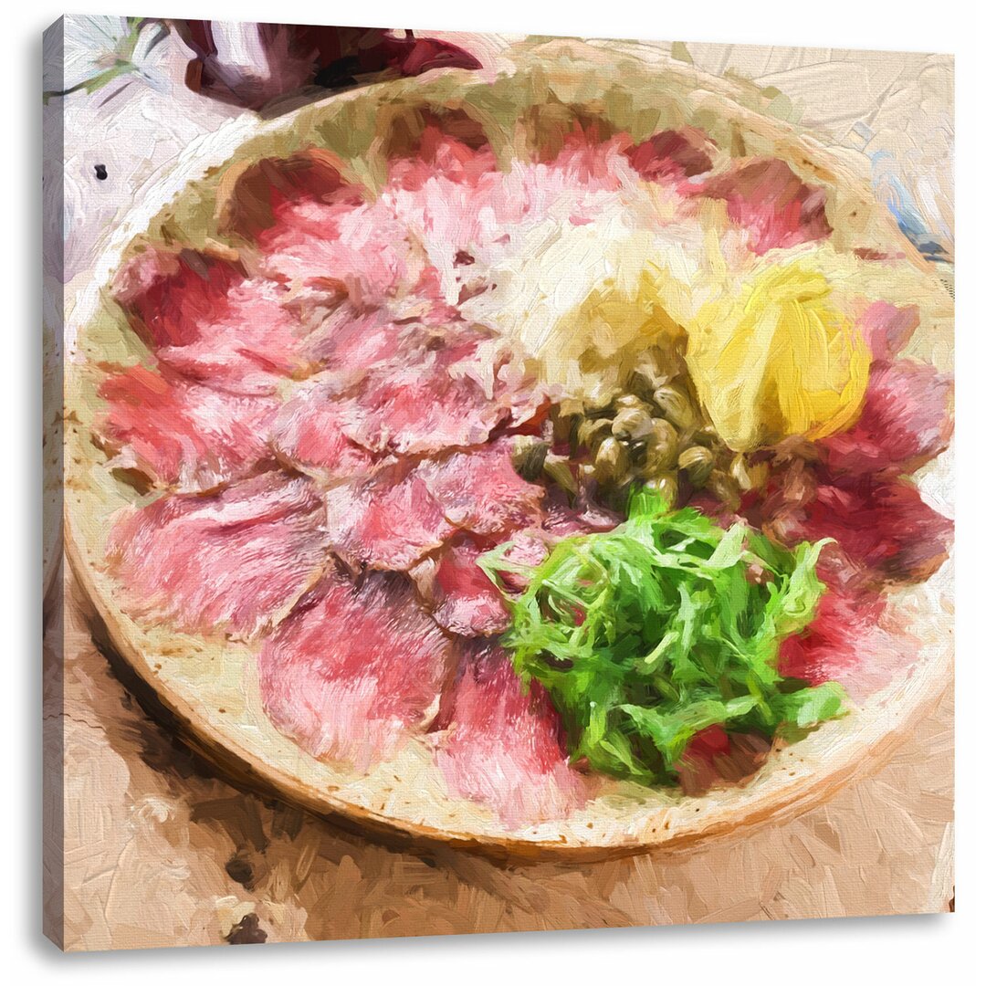 Leinwandbild Appetitliches Carpaccio