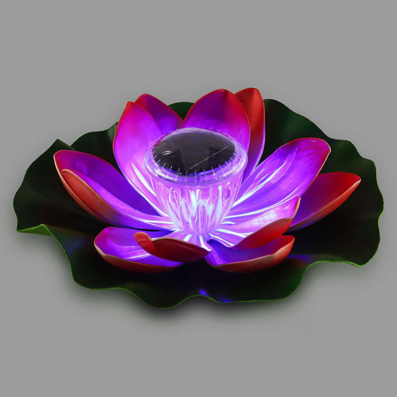 Solar Powered Outdoor Floating Pool Lights, Red