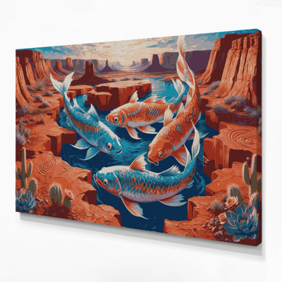 Art mural sur toile 30 "Southwestern Animals"