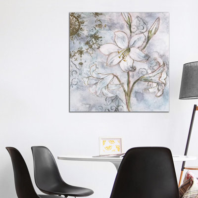 Floral II 1 Piece Wrapped Canvas Wall Art