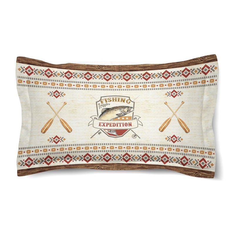 Fishing Expedition Microfiber / Microsuede Pillow Sham, King