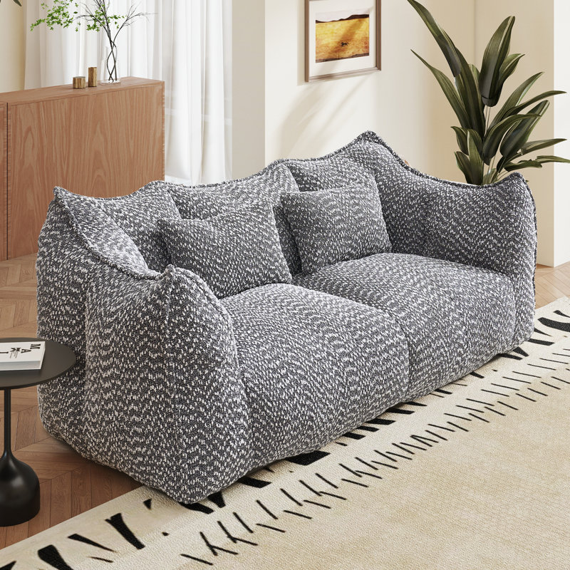 Canapé Boneless Cloud Comfy, siège Tewkesbury, pour salon, sans assemblage, chenille, H 30,70 po x l 73,20 po x P 38,60 po, 2