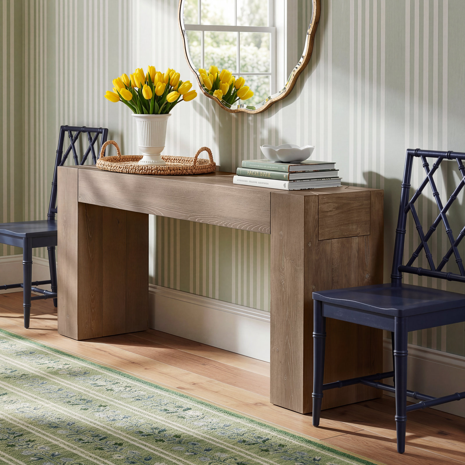 Elise 72" Console Table, Brown