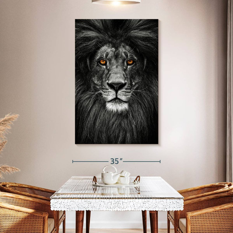Brampt Dignified Lion Head, 51" H x 34" W