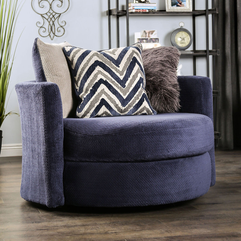 Fauteuil demi-tonneau pivotant de 51,5 po Moonsu