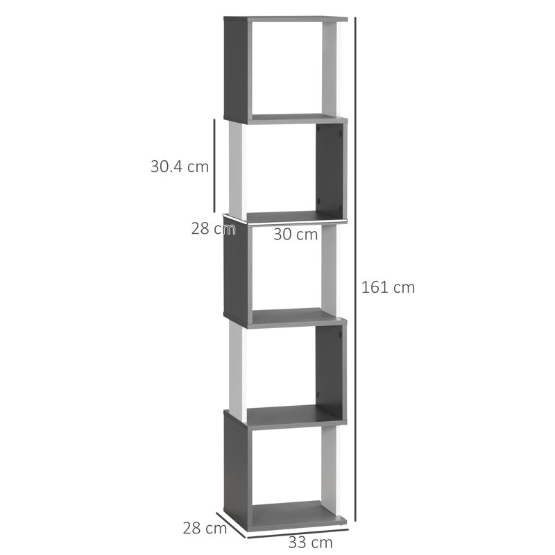 Ananyaa 161cm H x 33cm W Bookcase
