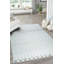 Tapis traditionnel en laine noué à la main ivoire Tierah-2073433009