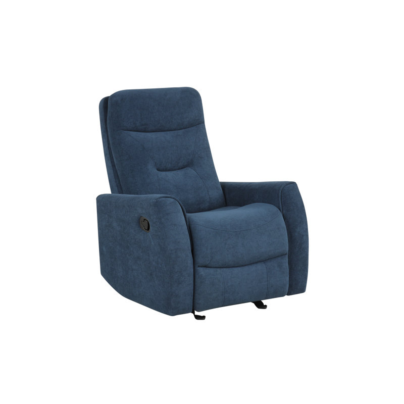 Paterson 404B81F0143C4D25B89B811B22DDFB15 Swivel Recliner , Blue, Blue