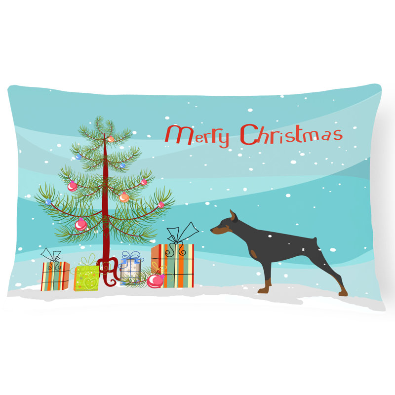 Doberman Pinscher Indoor/Outdoor Lumbar Pillow