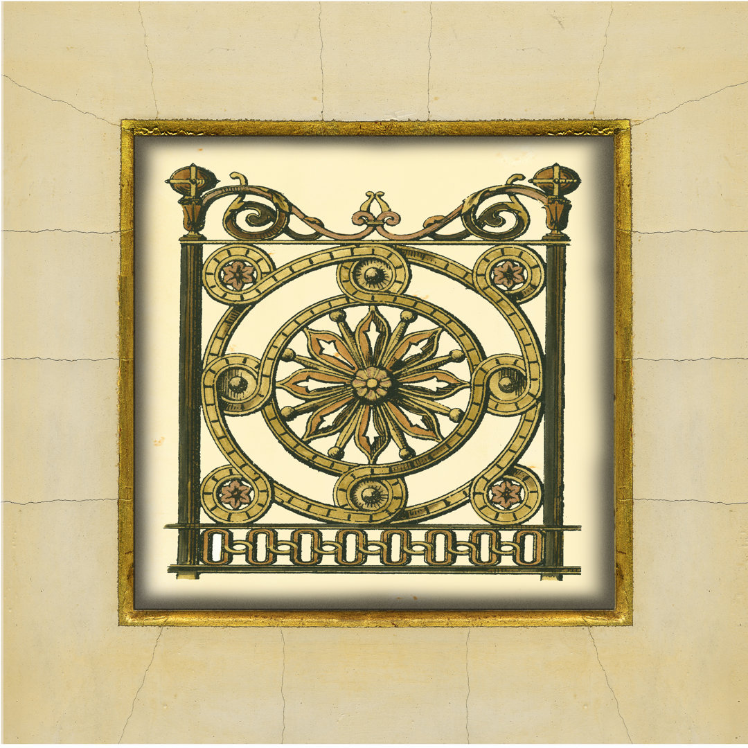Gate In Gesso (H) III - Wrapped Canvas Art Prints