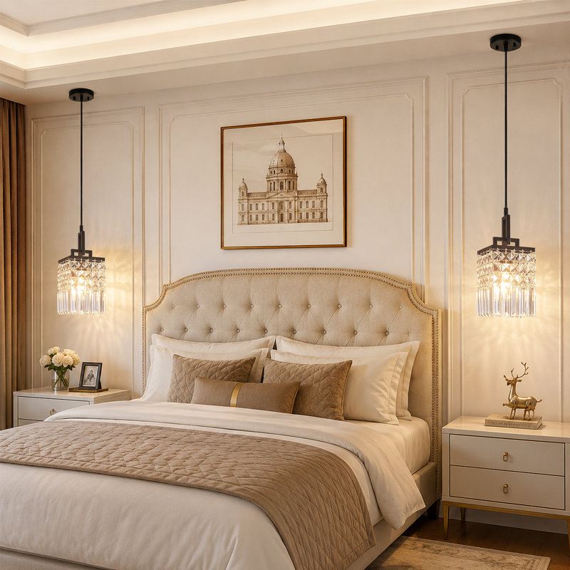 Ensemble de 2 luminaires suspendus carrés modernes en cristal noir, lampe de ferme réglable pour îlot de cuisine, salle à manger, chambre à coucher