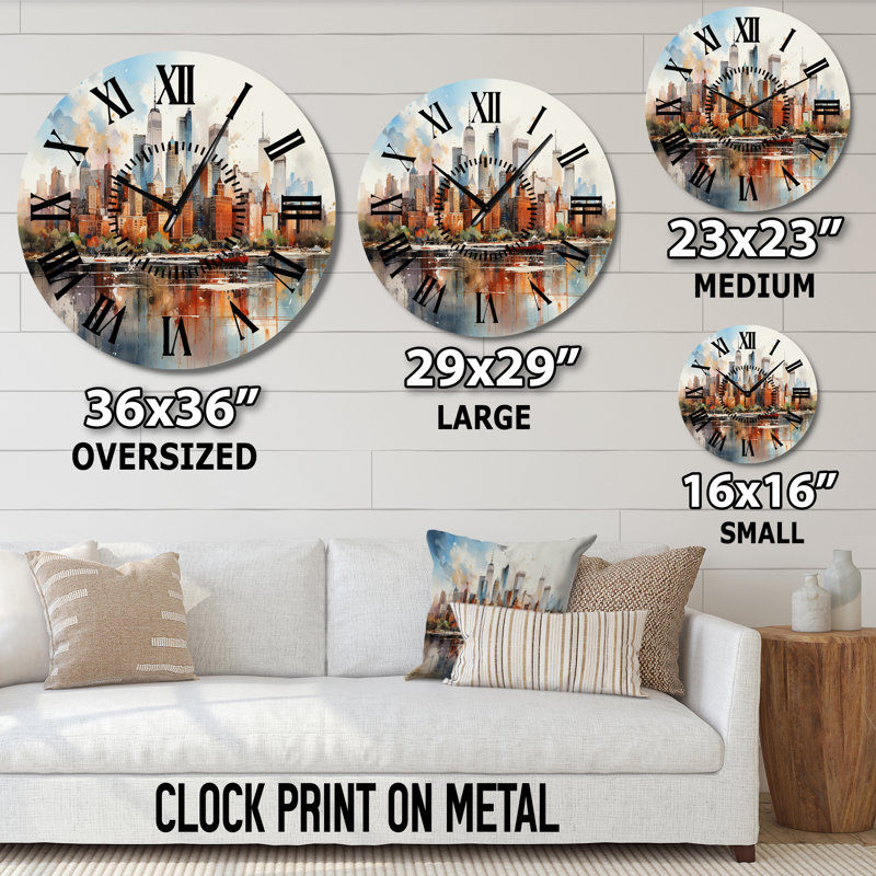 Horloge murale Dreamy New York, Médium