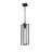 Mackenson 1 Light Outdoor Chain Mount Ceiling Fixture in Black