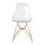 Chaise d'appoint de salle à manger moderne en acrylique transparent-26398991