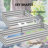 95" x 36" x 12" Galvanized Raised Garden Bed, Metal Elevated Planter Box, Easy DIY and Cleaning for Growing Flowers, Herbs