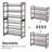 6 Tier Metal Shoe Rack, with Adjustable Flat or Angled Shelves, Set of 2, 3-Tier Stackable Shelf-1466676723