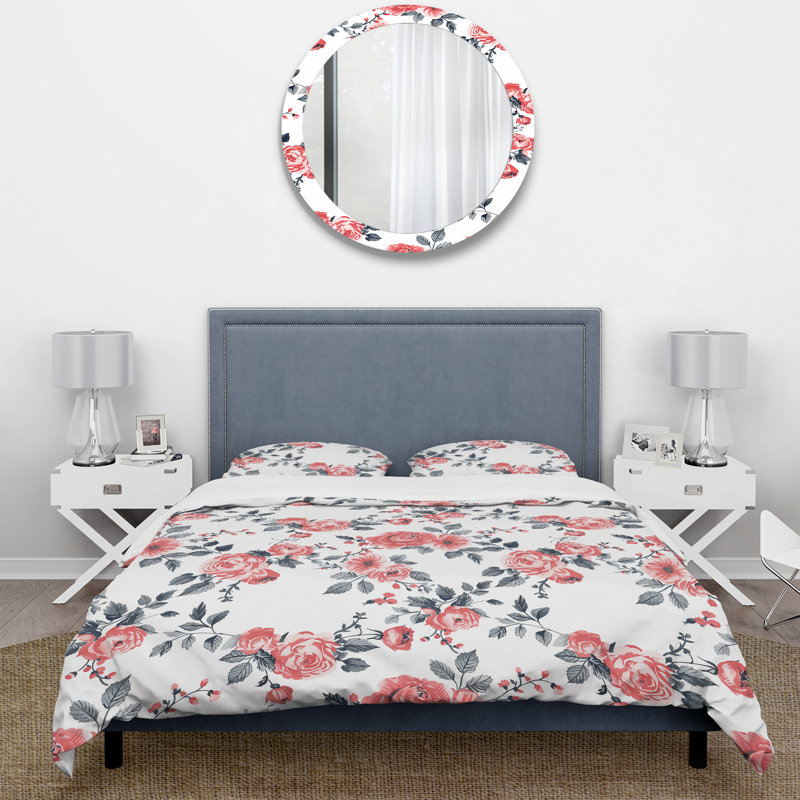 Ensemble de housse de couette Traditional, Housse de couette pour grand lit et 2 taies décor