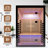 Luxury Double Sauna Room with Infrared Heat and Hemlock Wood