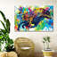 Bull Bull Splash, reproduction sur toile-939035262