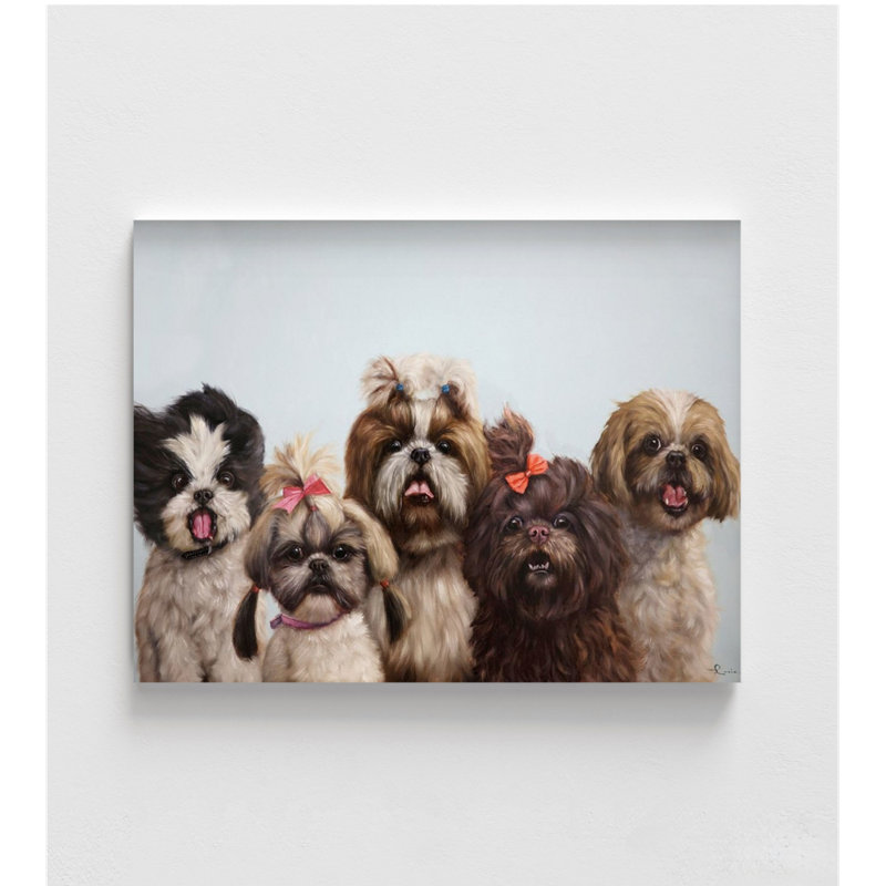 Il l'a laissée pour un mutt par Lucia Heffernan, idée de cadeau de maman de chien, décor de salle d'attente de magasin de toilettage pour animaux de compagnie, art de petit chien