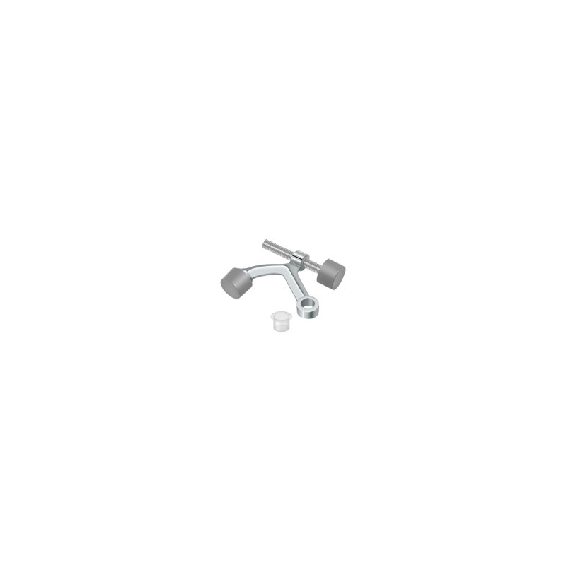 Door Stop, Polished Chrome
