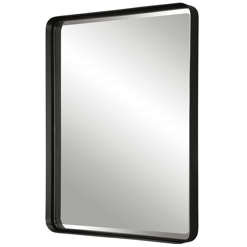 Miroir mural Rylie, 40 po x 30 po, Noir