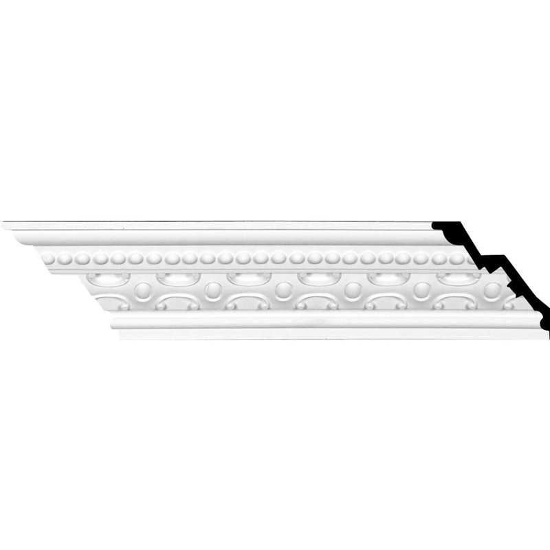 94.5" White Polyurethane Decorative Crown Moulding