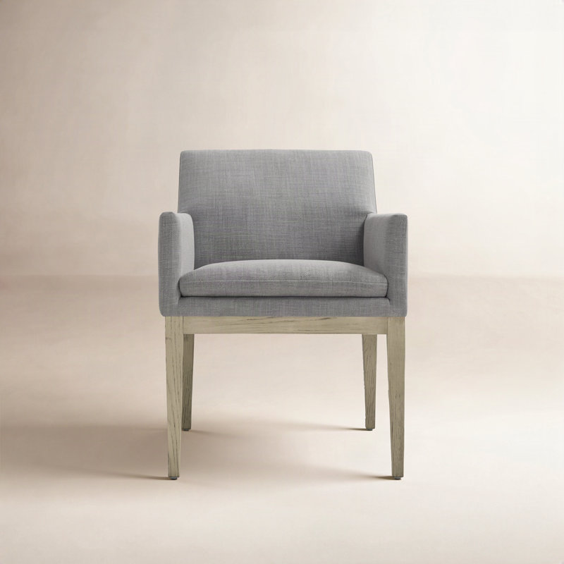 Bethea Dining Chair with Arms, Polyester Effie Flint