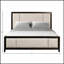 Tête de lit et pied de lit rembourrés brun antique avec style traditionnel pour les chambres élégantes-1517612570