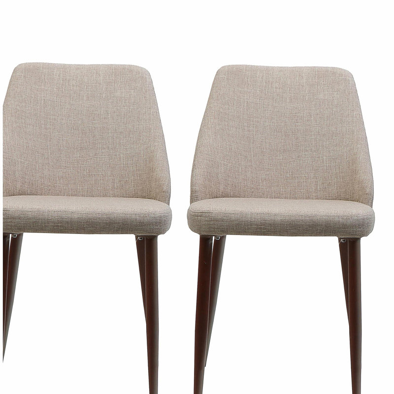 Padded double dining table and chair set