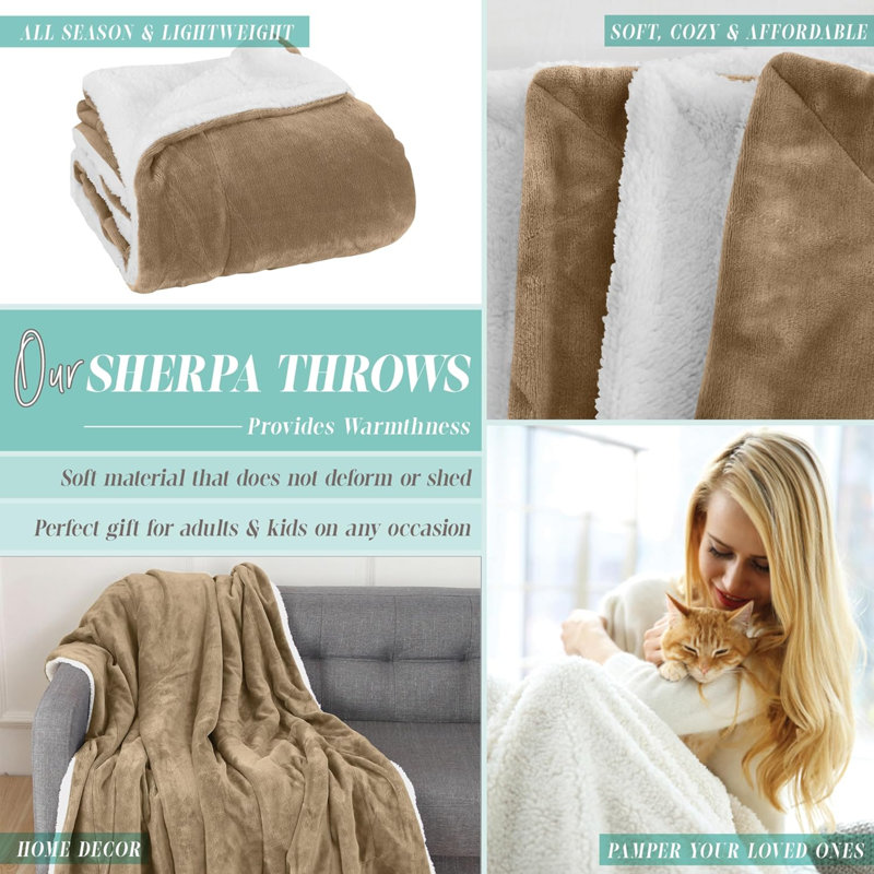 Weighted Throw Blanket, Taupe