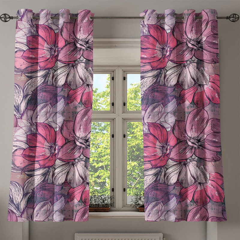 Albali Semi Sheer Curtain Pair